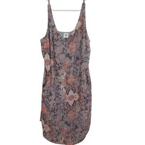 dCabi Sleeveless Dress Womens M Abstract Print Lined Pockets Casual Chic